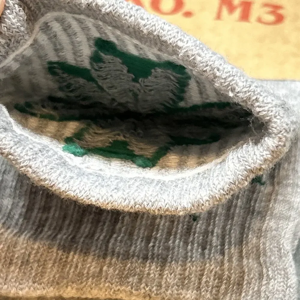NEW Pro M3 Weed Leaf Socks Grey Men's One Size Fits Most Novelty Crew Socks NWT
